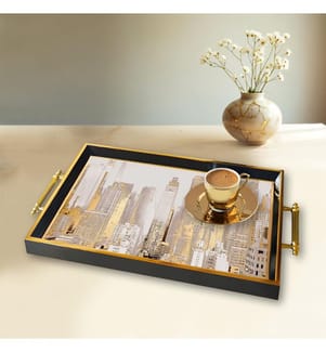 Tray, Multicolor, 100% GLASS