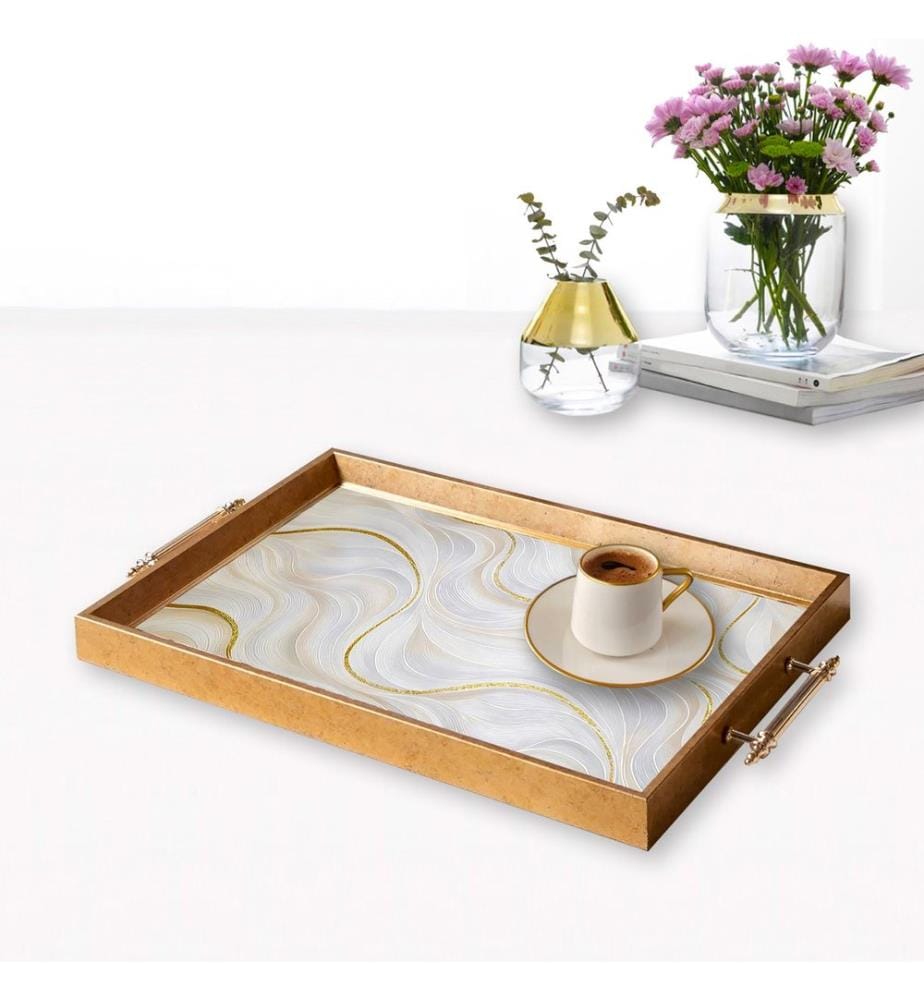 Tablett, mehrfarbig, 100 % Glas