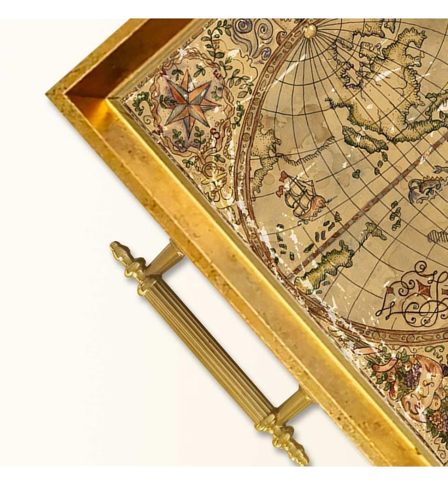 Tablett, mehrfarbig, 100 % Glas