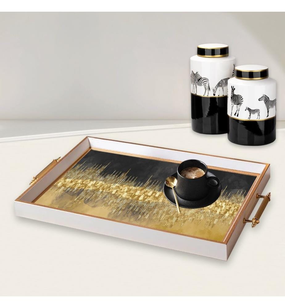 Tablett, mehrfarbig, 100 % Glas