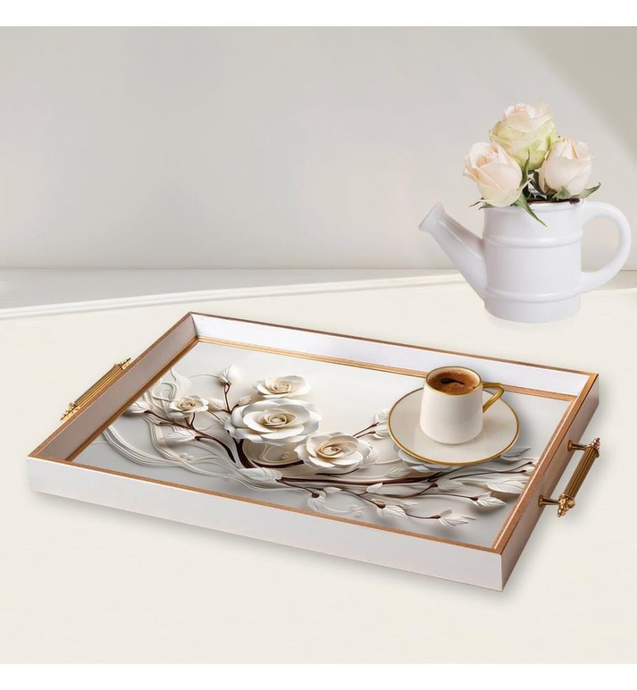 Tablett, mehrfarbig, 100 % Glas