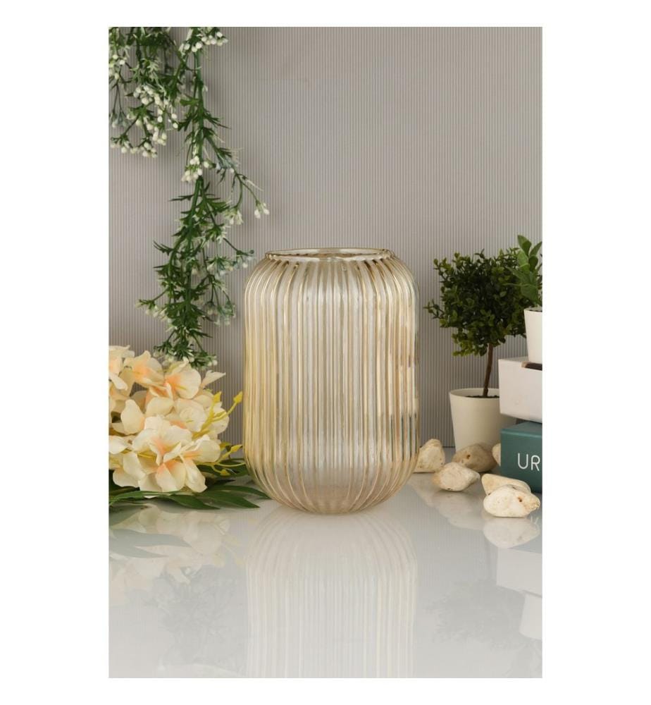 Vase, Or, 100% VERRE