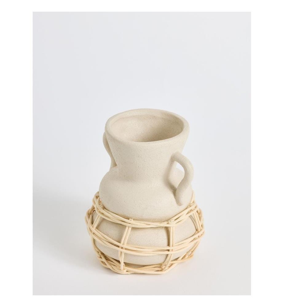 Vase, Creme, 100 % Keramik