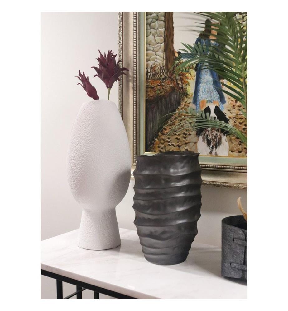 Vaso, bianco, 100% ceramica