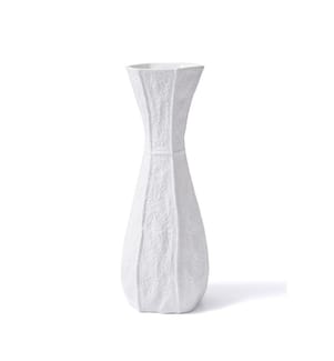 Vase, weiss, 100 % Keramik