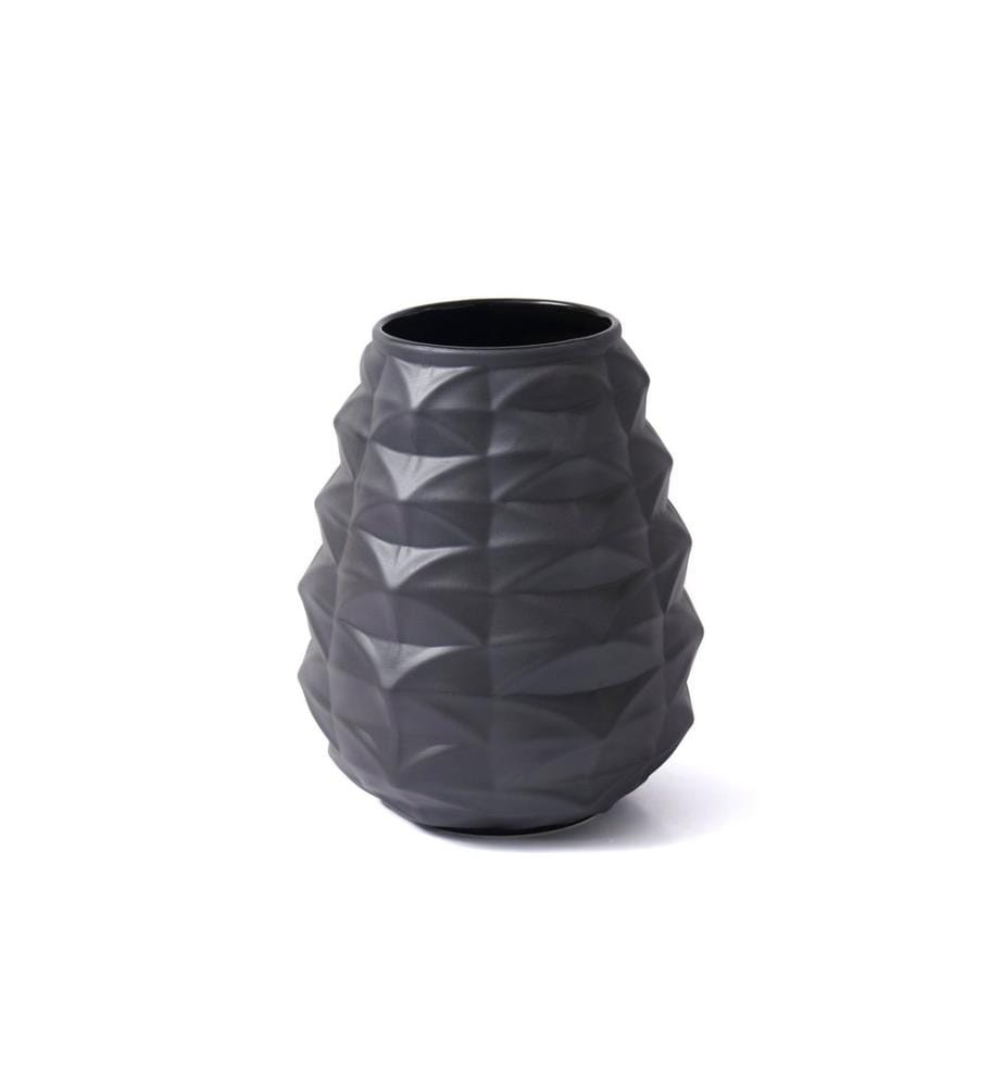 Vase, schwarz, 100 % Keramik