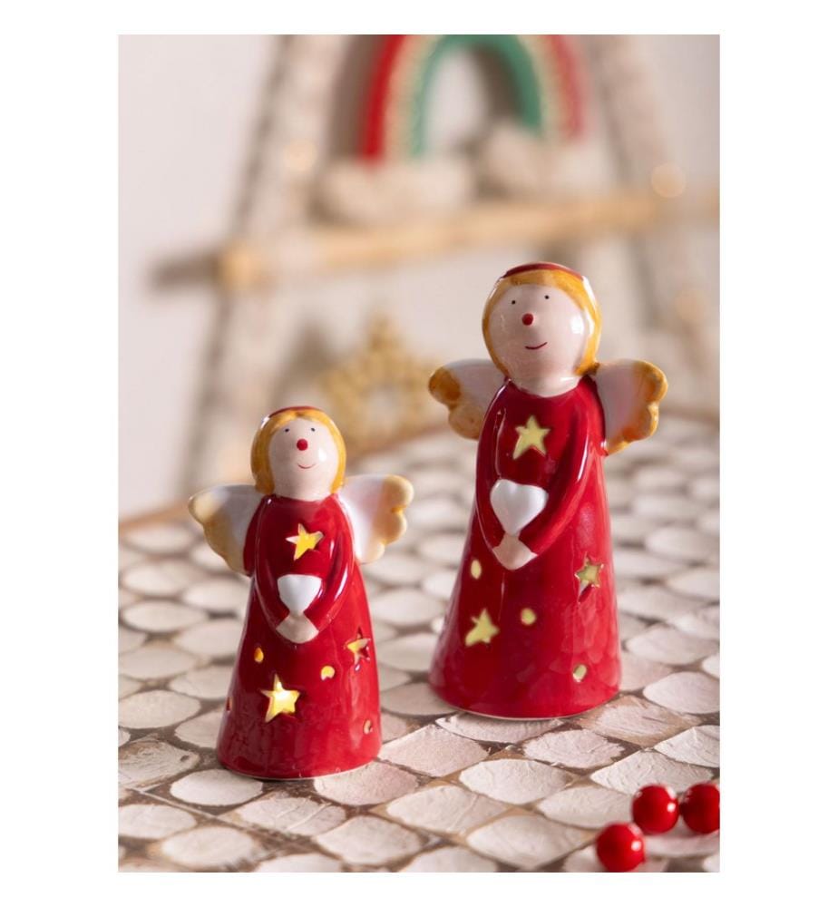 Decorative Object, Red, White, 100% CERAMIC