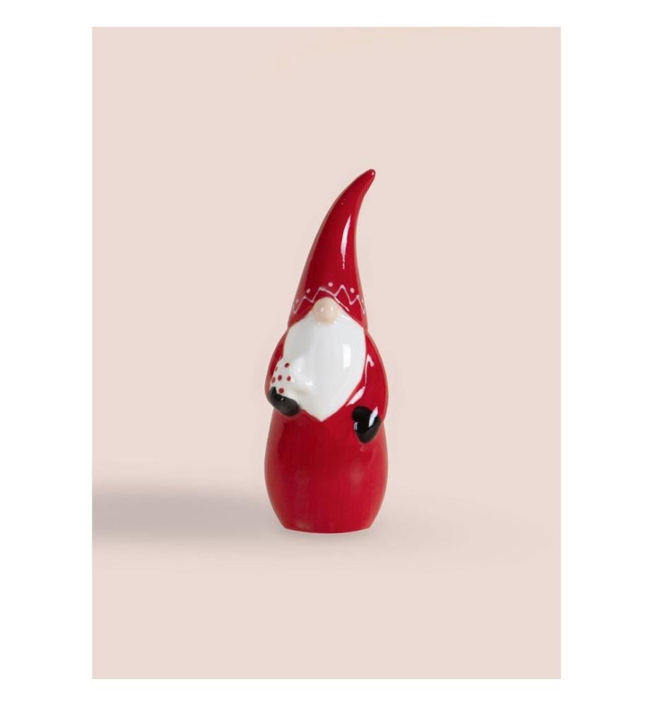 Decorative Object, Red, White, 100% CERAMIC