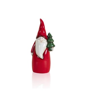 Objet décoratif, rouge, blanc, 100% CERAMIQUE