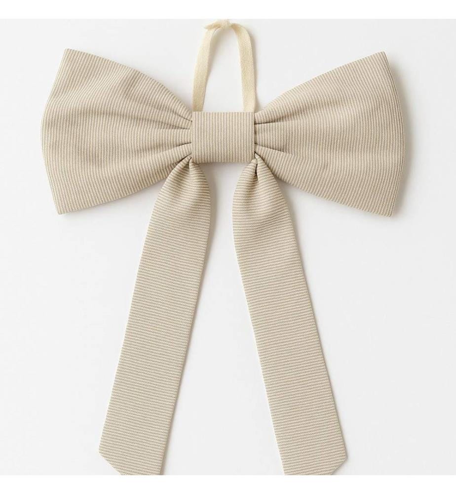 Türdekoration, Beige, Weiss, Material: 80 % Baumwolle / 20 % Polyester