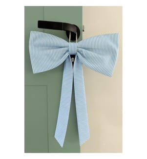 Ornement de porte, bleu, blanc, tissu : 80% COTON / 20% POLYESTER