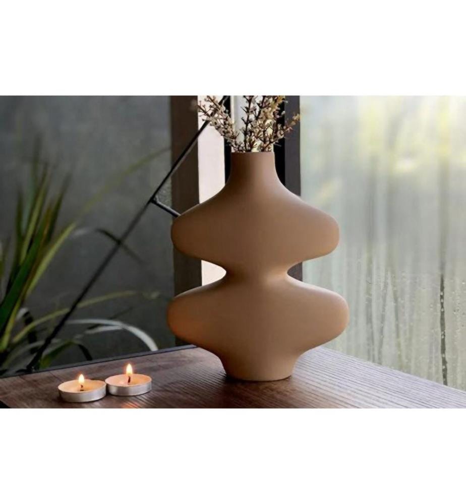 Vase, Brun, 100% CERAMIQUE