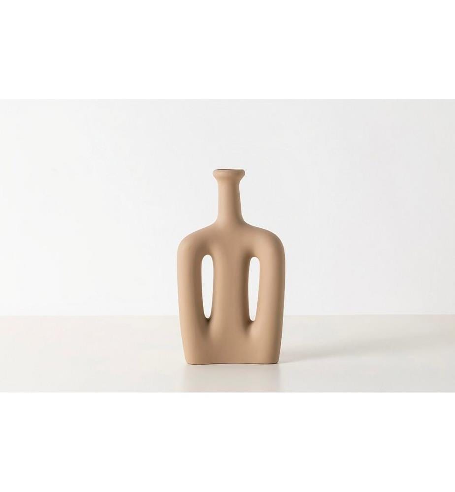 Vase, braun, 100 % Keramik