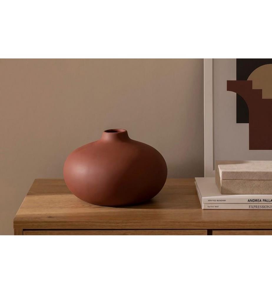 Vase, Tile Red, 100% CERAMIC