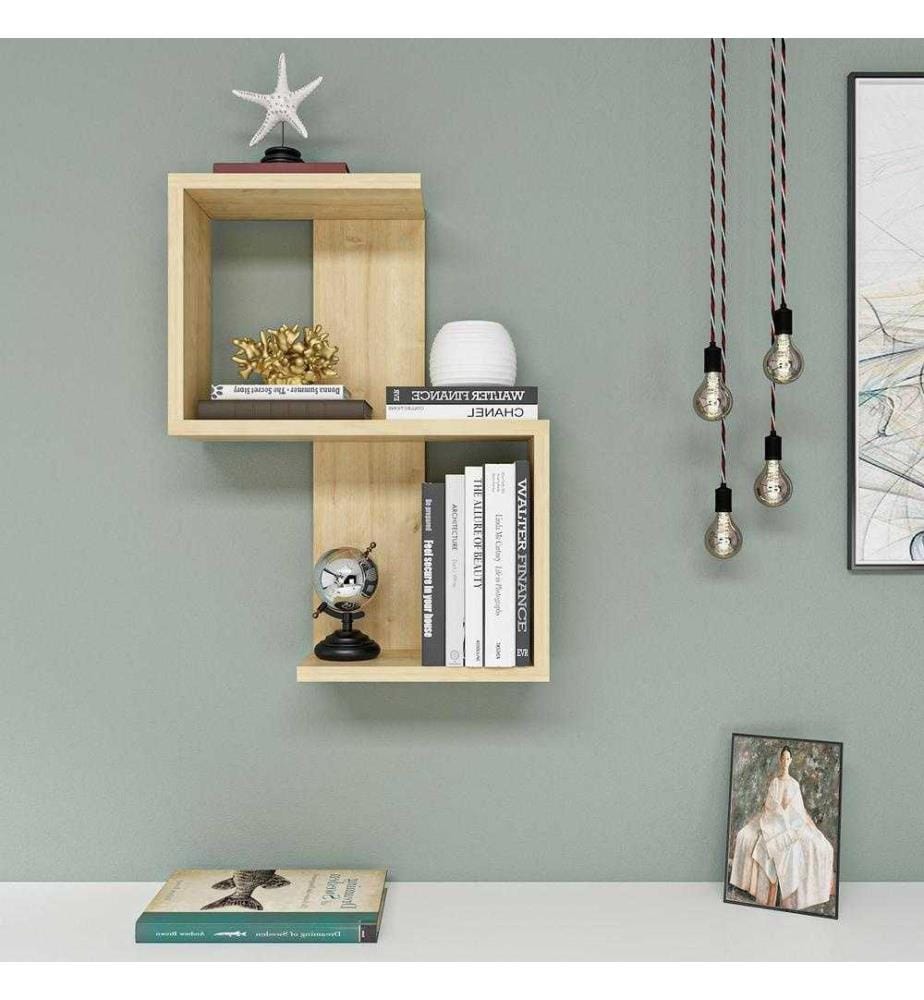 Etagère murale, Saphir, panneau de particules mélaminé