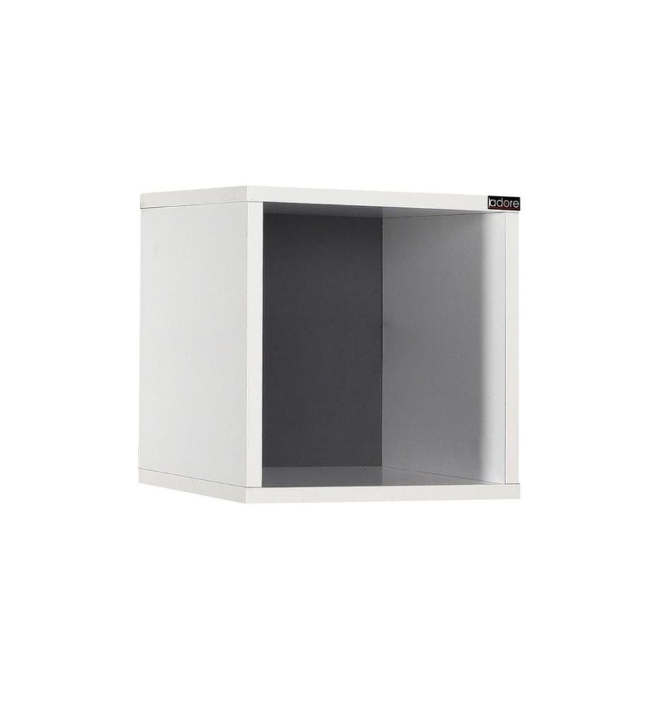 Wall Shelf, Diamond White, Melamine Coated Particle Board
