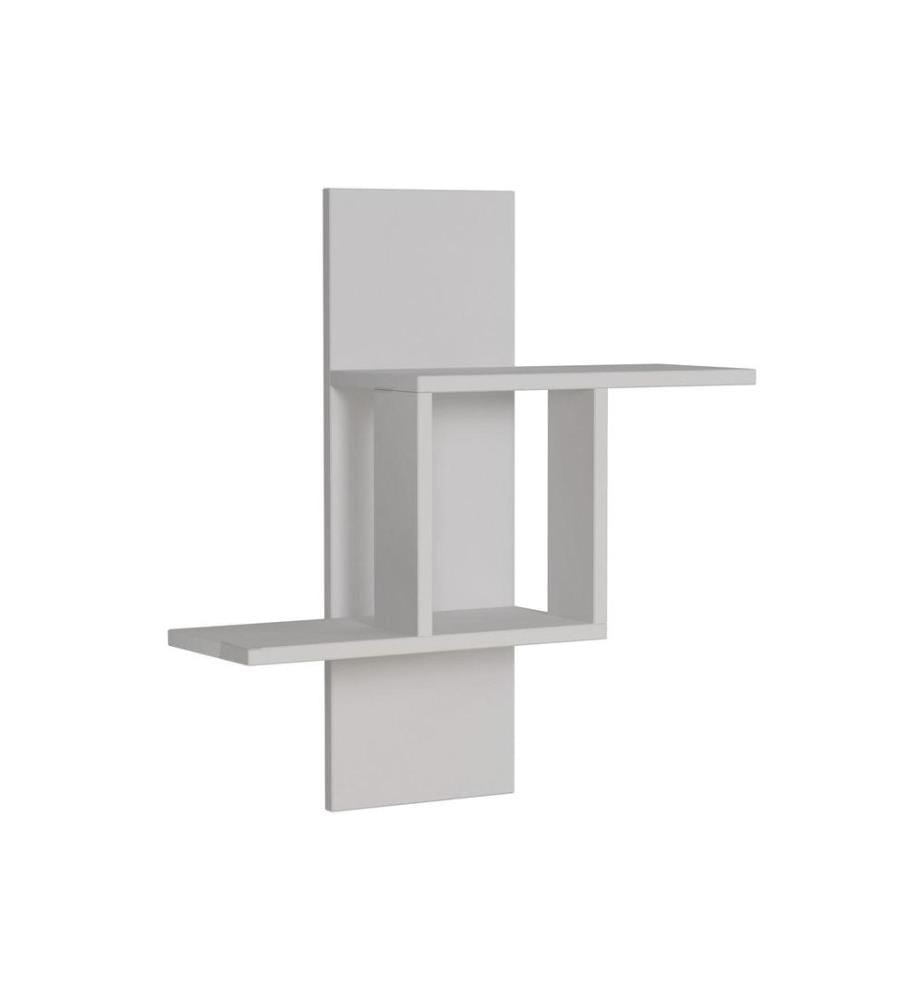 Etagère murale, blanc, panneau de particules mélaminé
