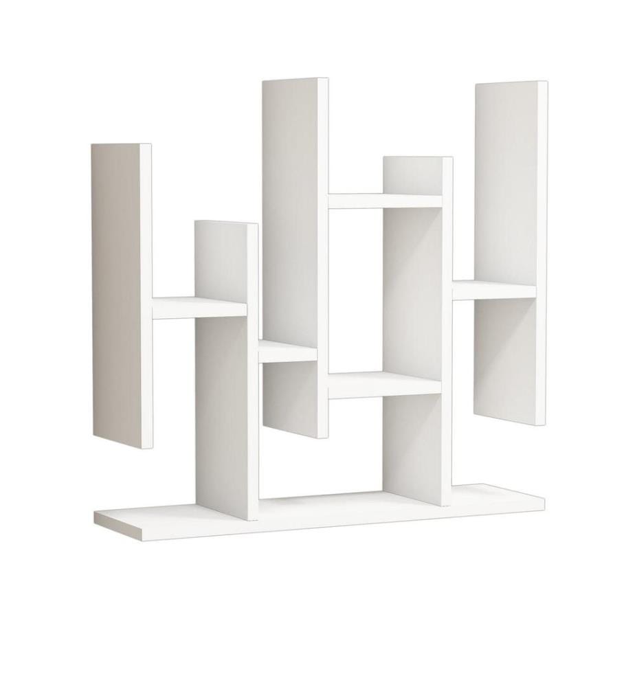 Etagère murale, blanc, panneau de particules mélaminé