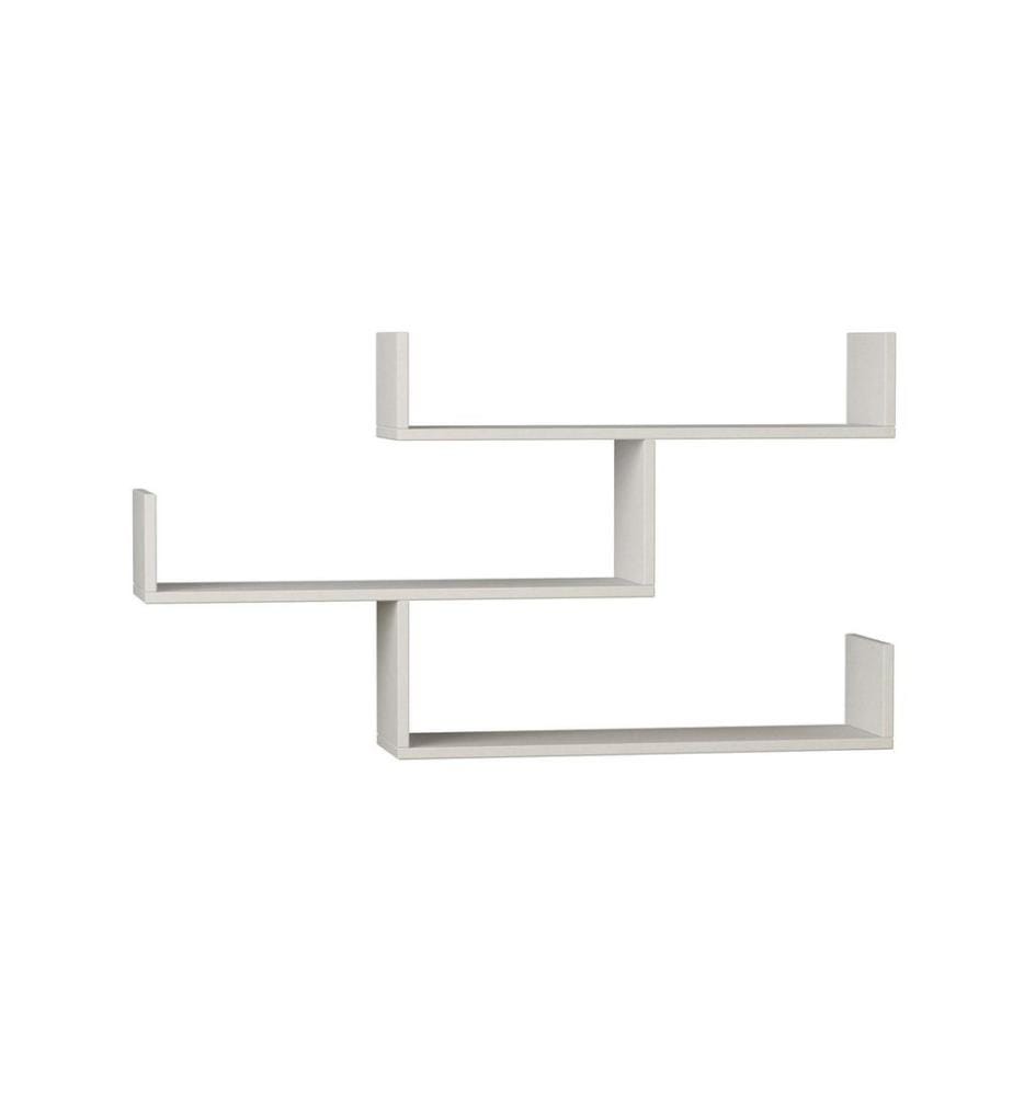 Etagère murale, blanc, panneau de particules mélaminé