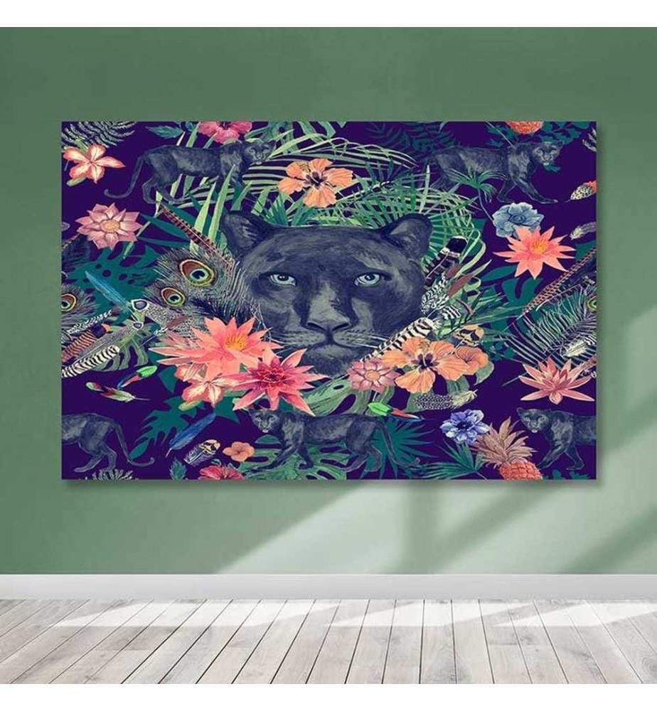 Dekoratives Leinwandbild, mehrfarbig, 100 % LEINWAND, Rahmen: 100 % HOLZ