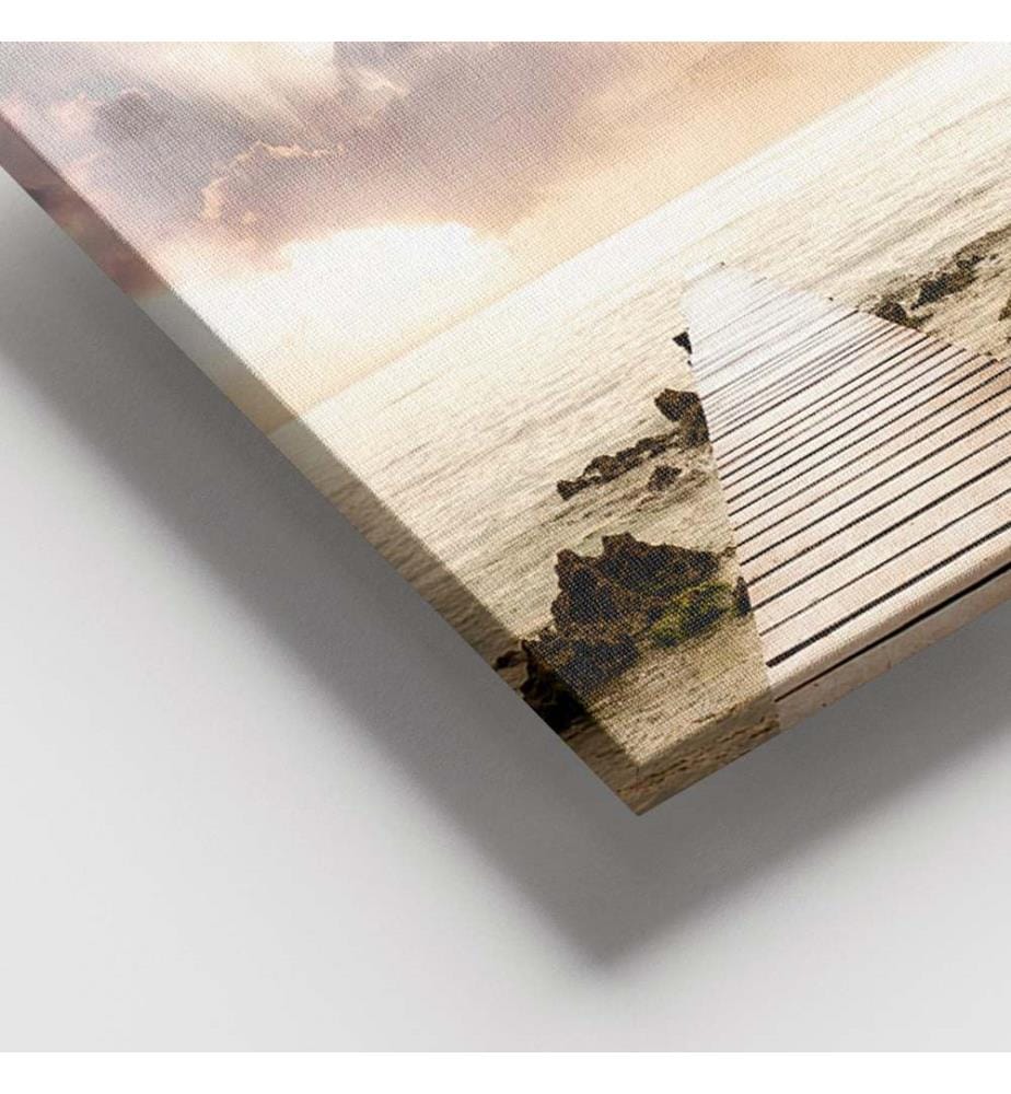 Dekoratives Leinwandbild, mehrfarbig, 100 % LEINWAND, Rahmen: 100 % HOLZ