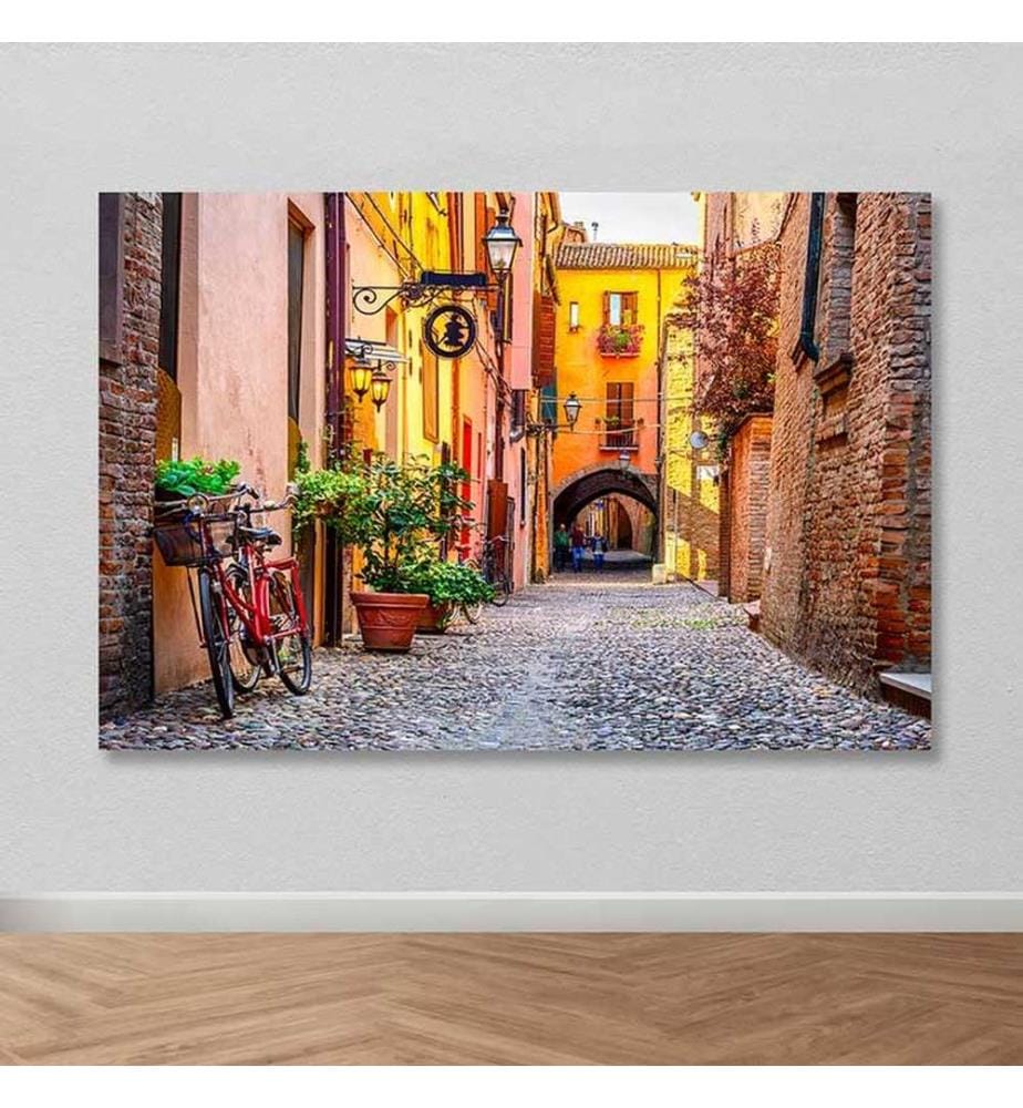 Dekoratives Leinwandbild, mehrfarbig, 100 % LEINWAND, Rahmen: 100 % HOLZ