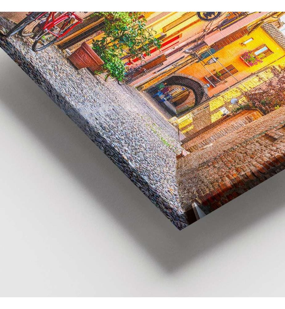Dekoratives Leinwandbild, mehrfarbig, 100 % LEINWAND, Rahmen: 100 % HOLZ