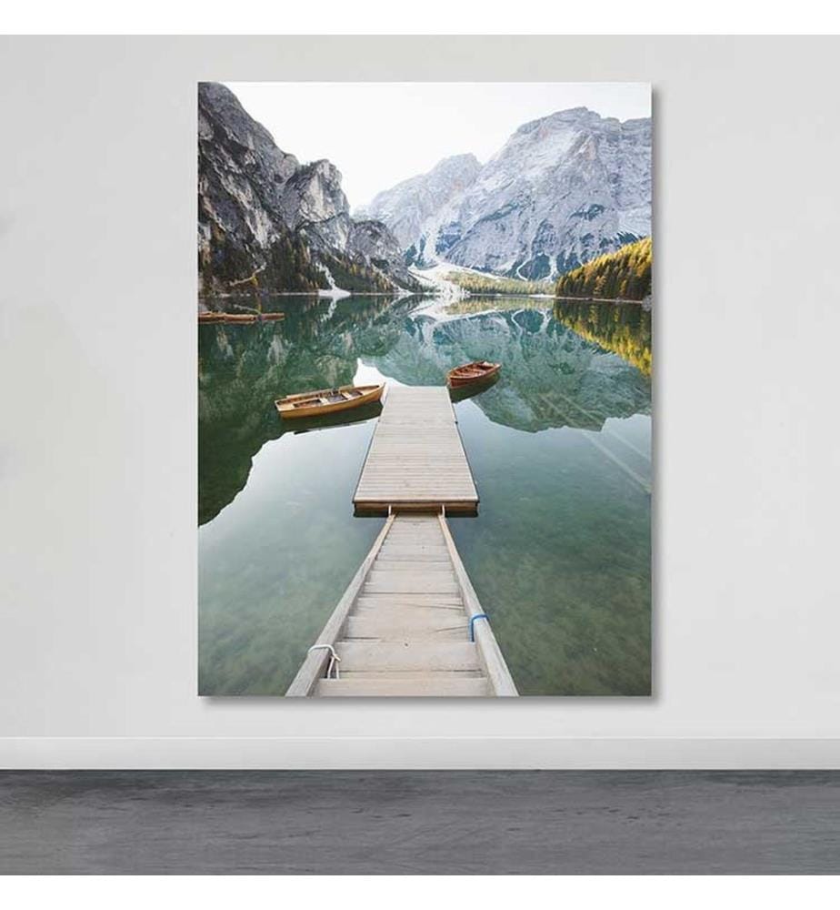 Dekoratives Leinwandbild, mehrfarbig, 100 % LEINWAND, Rahmen: 100 % HOLZ