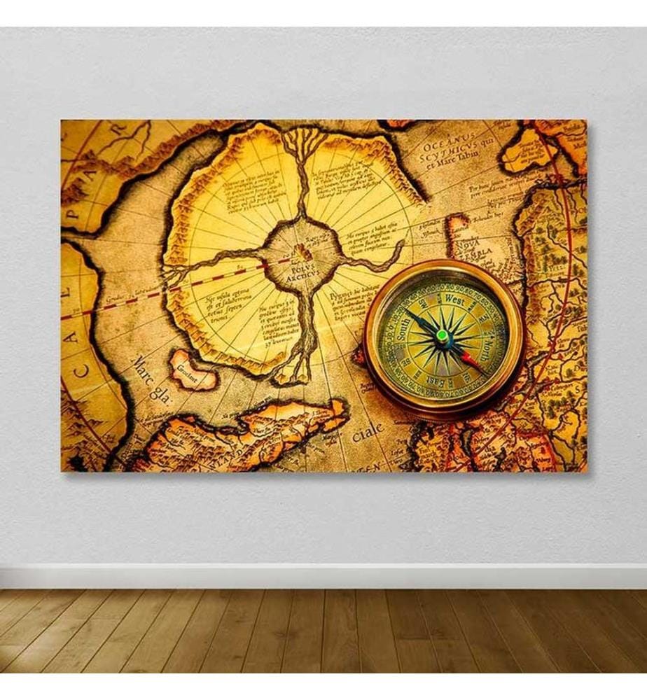 Dekoratives Leinwandbild, mehrfarbig, 100 % LEINWAND, Rahmen: 100 % HOLZ