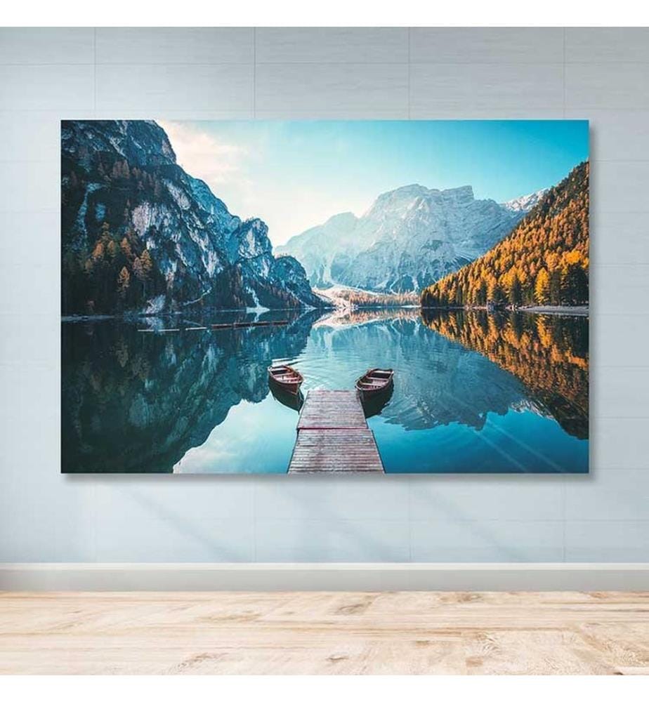 Dekoratives Leinwandbild, mehrfarbig, 100 % LEINWAND, Rahmen: 100 % HOLZ