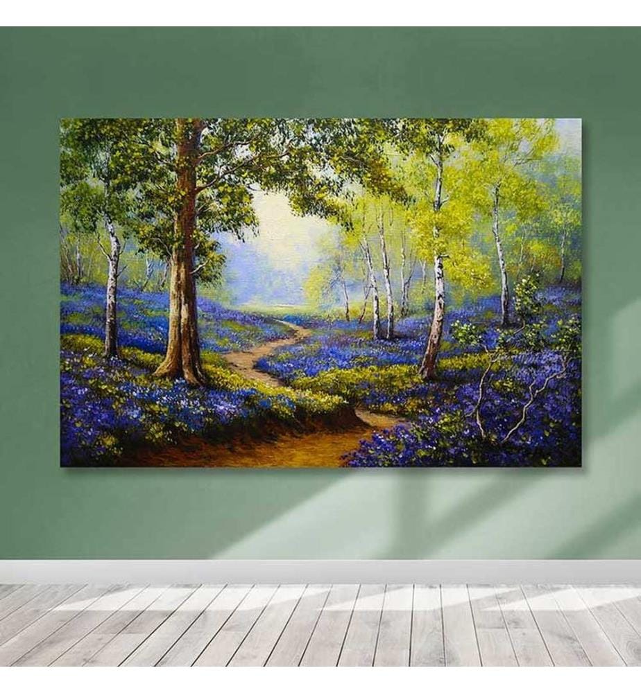 Dekoratives Leinwandbild, mehrfarbig, 100 % LEINWAND, Rahmen: 100 % HOLZ