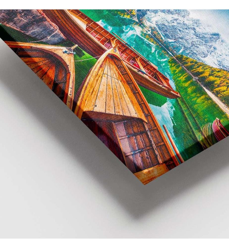 Dekoratives Leinwandbild, mehrfarbig, 100 % LEINWAND, Rahmen: 100 % HOLZ