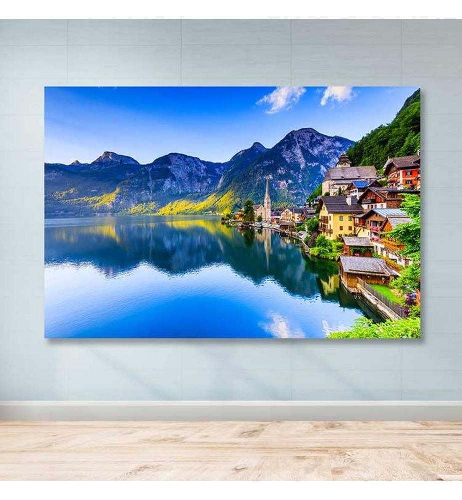 Dekoratives Leinwandbild, mehrfarbig, 100 % LEINWAND, Rahmen: 100 % HOLZ