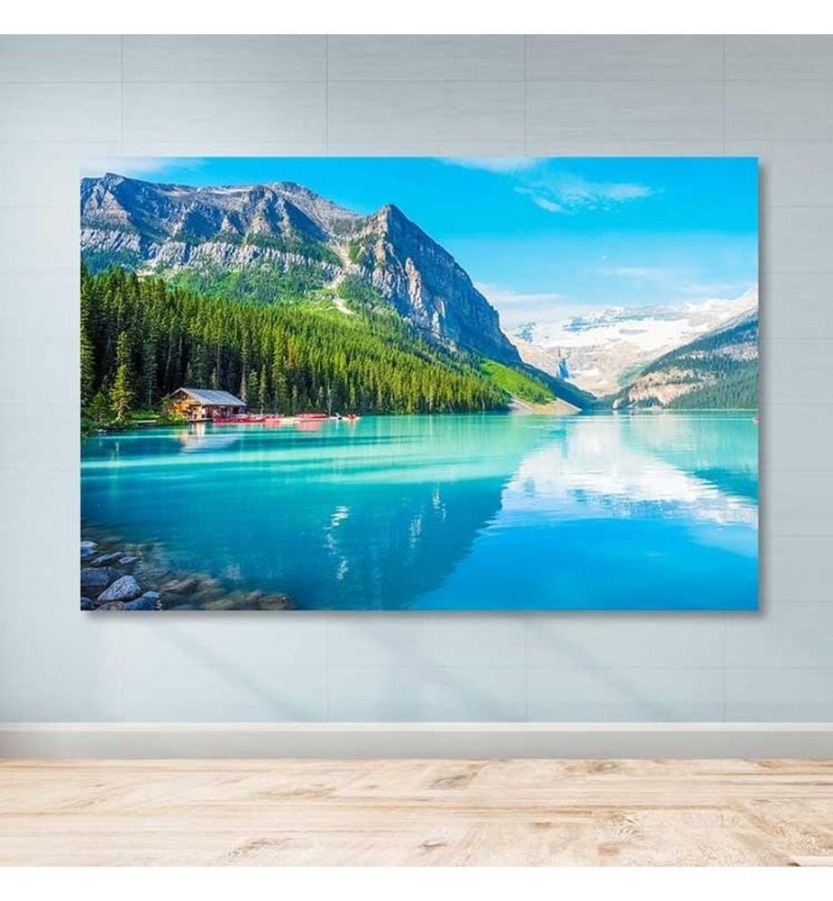 Dekoratives Leinwandbild, mehrfarbig, 100 % LEINWAND, Rahmen: 100 % HOLZ