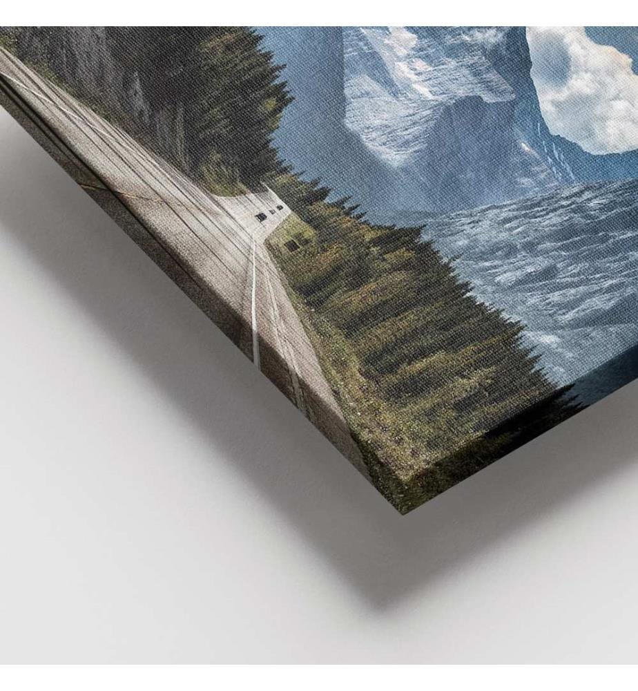 Dekoratives Leinwandbild, mehrfarbig, 100 % LEINWAND, Rahmen: 100 % HOLZ