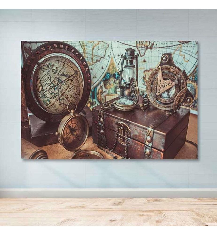 Dekoratives Leinwandbild, mehrfarbig, 100 % LEINWAND, Rahmen: 100 % HOLZ