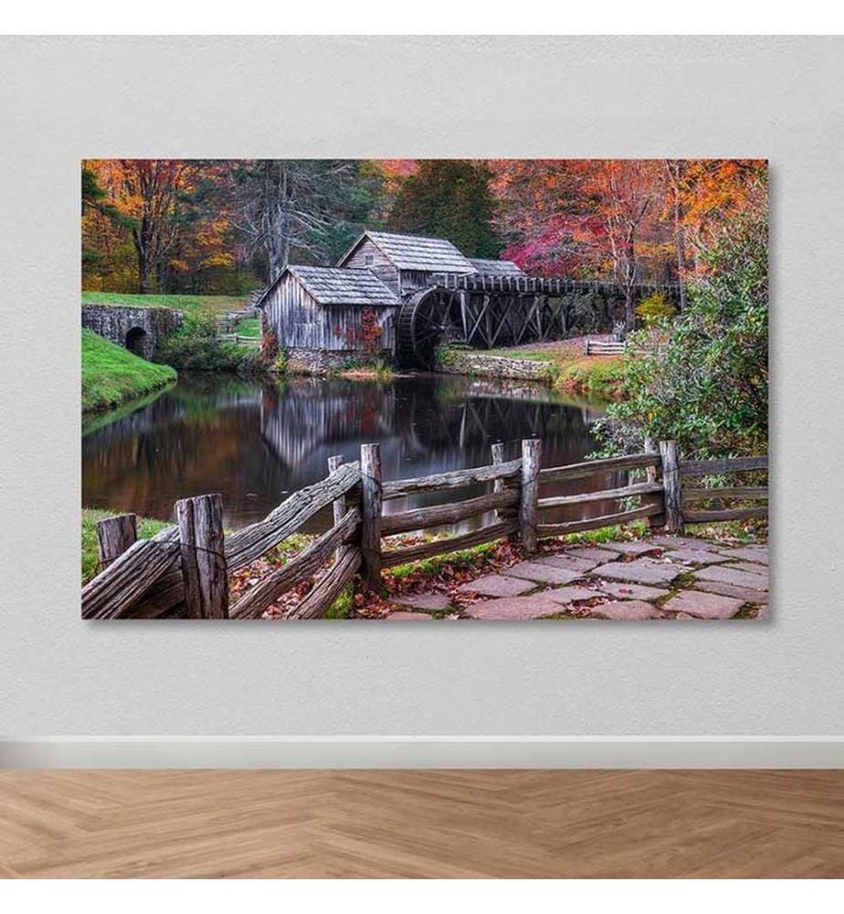 Dekoratives Leinwandbild, mehrfarbig, 100 % LEINWAND, Rahmen: 100 % HOLZ