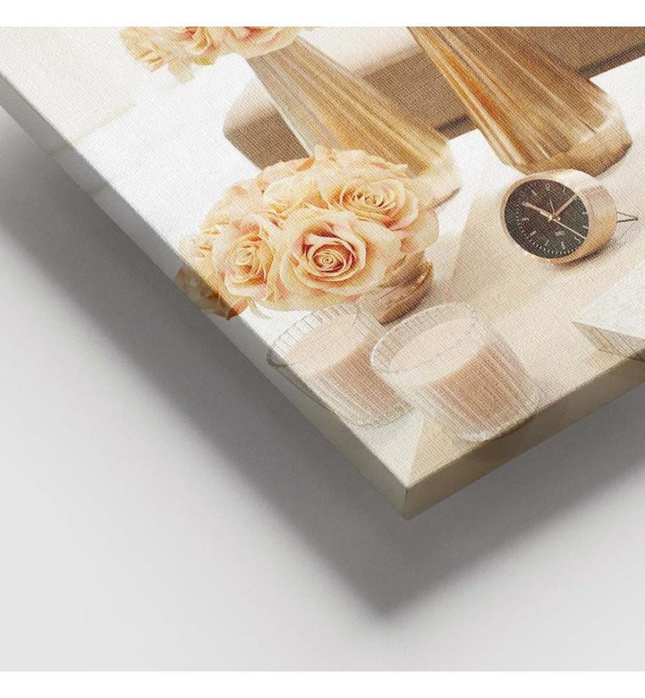 Dekoratives Leinwandbild, mehrfarbig, 100 % LEINWAND, Rahmen: 100 % HOLZ