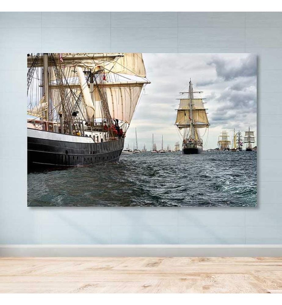Dekoratives Leinwandbild, mehrfarbig, 100 % LEINWAND, Rahmen: 100 % HOLZ