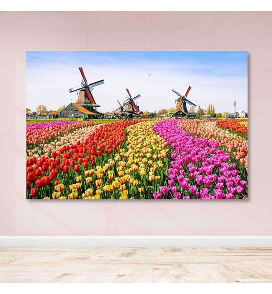 Dekoratives Leinwandbild, mehrfarbig, 100 % LEINWAND, Rahmen: 100 % HOLZ