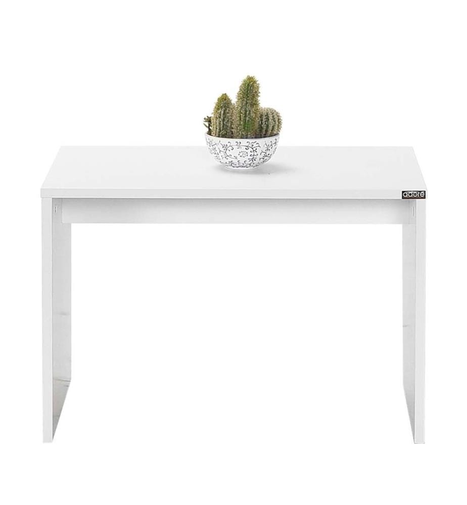 Table basse, Diamond White, panneau de particules mélaminé