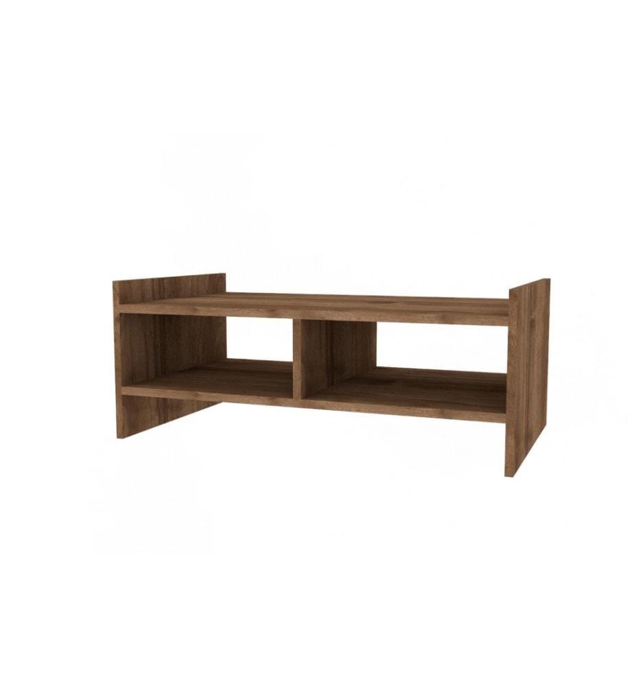 Table basse, noyer, panneau de particules mélaminé