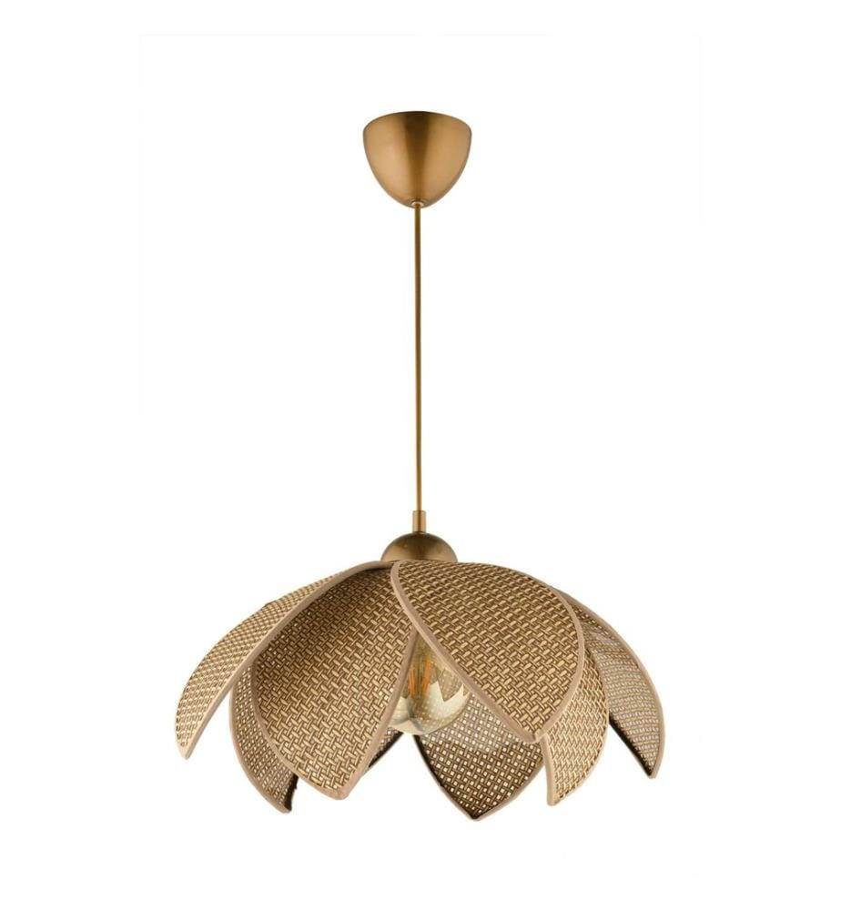Kronleuchter, Beige, Gold, Kunststoffgehäuse