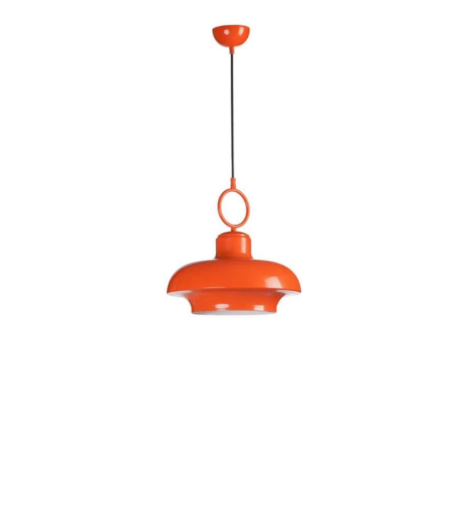Kronleuchter, orange, Metallkorpus