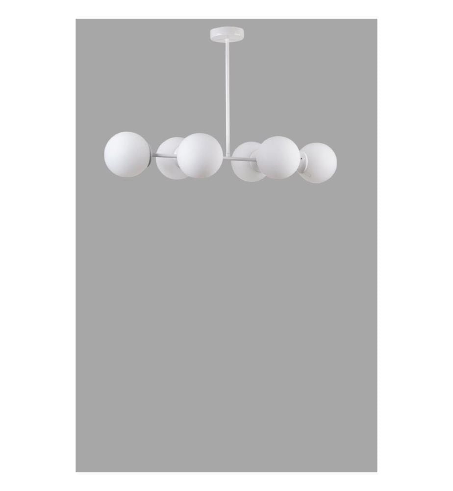 Lustre, blanc, corps en métal