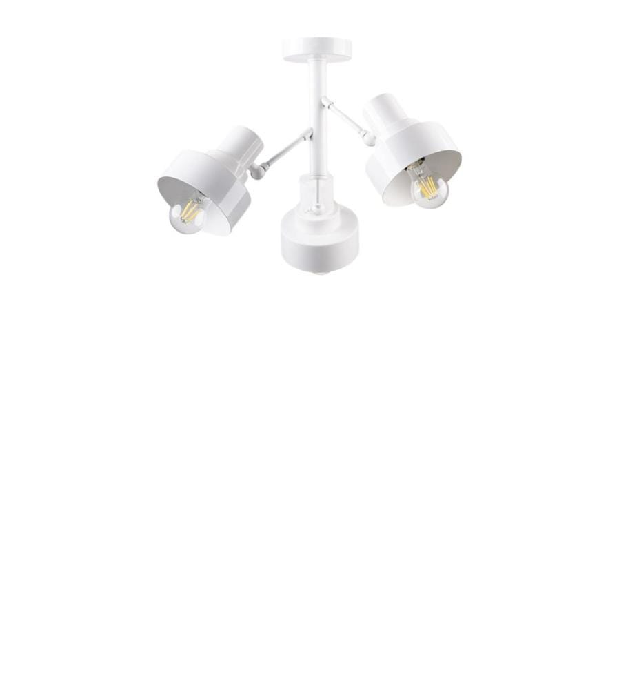 Kronleuchter, weiss, Metallkorpus