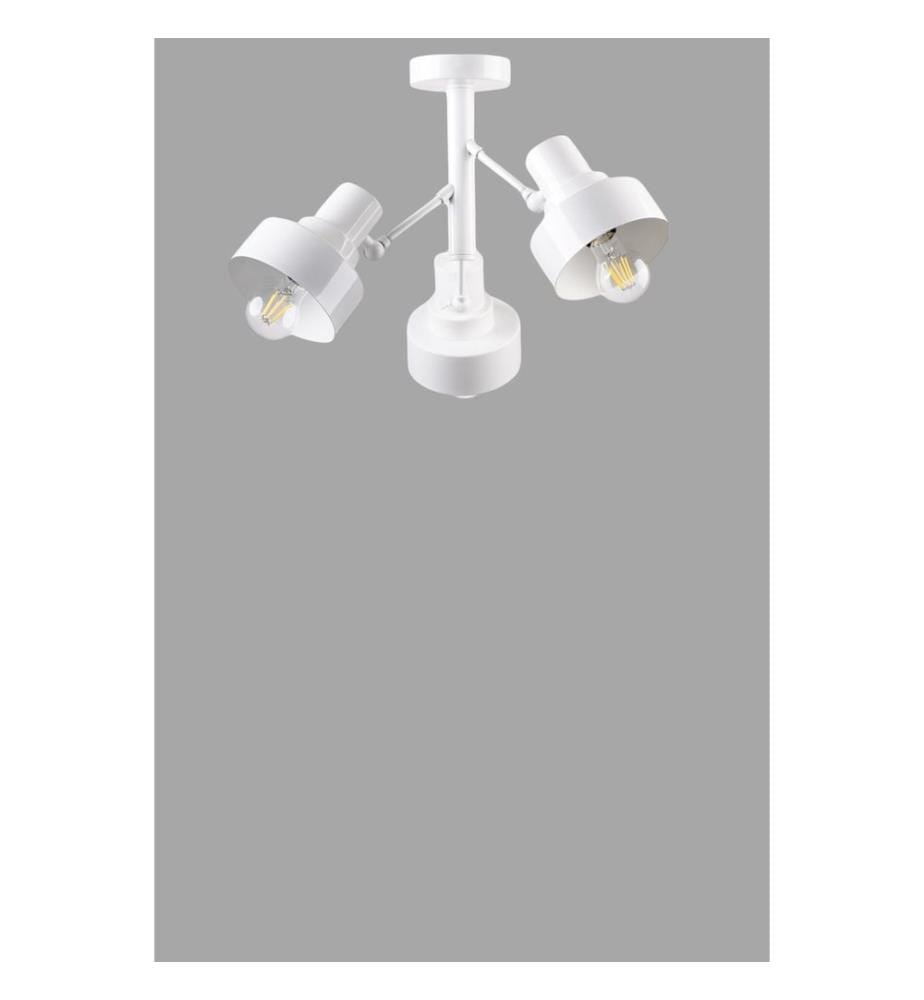 Kronleuchter, weiss, Metallkorpus