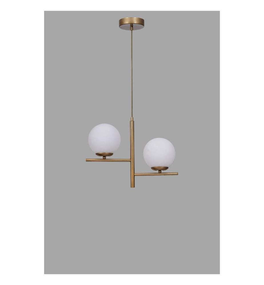 Kronleuchter, weiss, gold, Metallkorpus