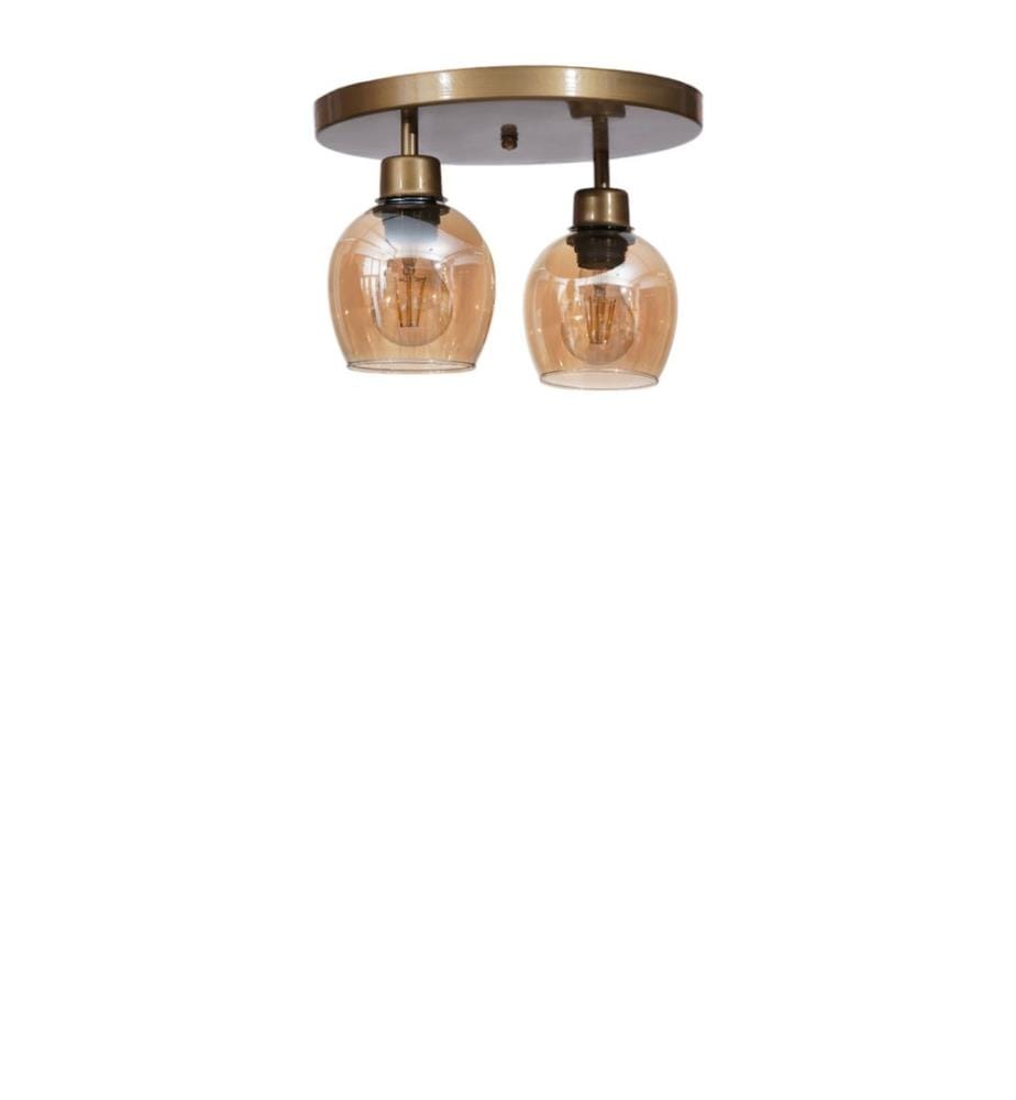 Kronleuchter, Honig, Gold, Metallkorpus