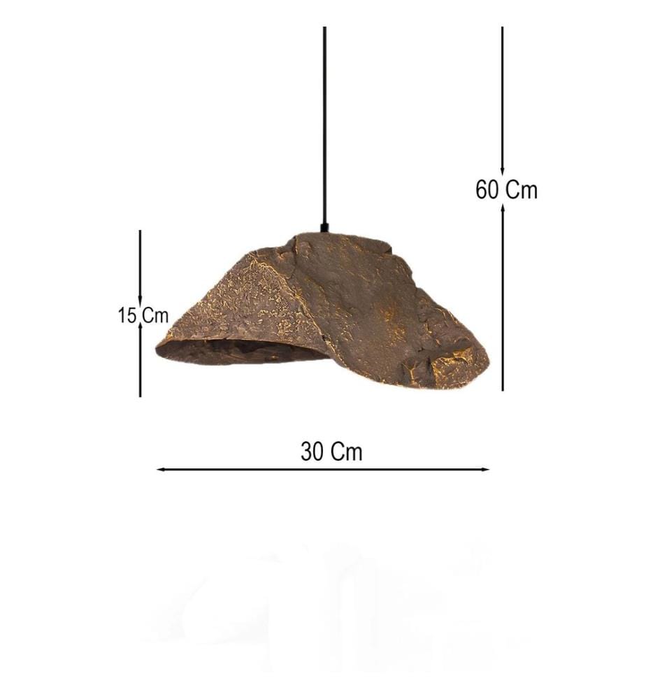 Kronleuchter, Braun, Schwarz, Metallkorpus
